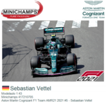 Modelauto 1:43 | Minichamps 417210705 | Aston Martin Cognizant F1 Team AMR21 2021 #5 - Sebastian Vettel Modelauto 1:43 | Minichamps 417210705 | Aston Martin Cognizant F1 Team AMR21 2021 #5 - Sebastian Vettel