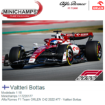 Modelauto 1:18 | Minichamps 117220177 | Alfa Romeo F1 Team ORLEN C42 2022 #77 - Valtteri Bottas Modelauto 1:18 | Minichamps 117220177 | Alfa Romeo F1 Team ORLEN C42 2022 #77 - Valtteri Bottas