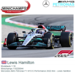 Modelauto 1:18 | Minichamps 110220044 | Mercedes AMG Petronas F1 W13 E-Performance 2022 #44 - Lewis Hamilton Modelauto 1:18 | Minichamps 110220044 | Mercedes AMG Petronas F1 W13 E-Performance 2022 #44 - Lewis Hamilton