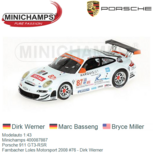 Modelauto 1:43 | Minichamps 400087887 | Porsche 911 GT3-RSR | Farnbacher Loles Motorsport 2008 #76 - Dirk Werner Modelauto 1:43 | Minichamps 400087887 | Porsche 911 GT3-RSR | Farnbacher Loles Motorsport 2008 #76 - Dirk Werner