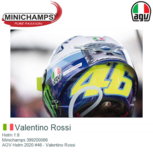 Helm 1:8 | Minichamps 399200086 | AGV Helm 2020 #46 - Valentino Rossi Helm 1:8 | Minichamps 399200086 | AGV Helm 2020 #46 - Valentino Rossi