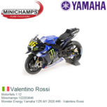 Motorfiets 1:12 | Minichamps 122203846 | Monster Energy Yamaha YZR-M1 2020 #46 - Valentino Rossi Motorfiets 1:12 | Minichamps 122203846 | Monster Energy Yamaha YZR-M1 2020 #46 - Valentino Rossi