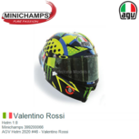 Helm 1:8 | Minichamps 399200066 | AGV Helm 2020 #46 - Valentino Rossi Helm 1:8 | Minichamps 399200066 | AGV Helm 2020 #46 - Valentino Rossi
