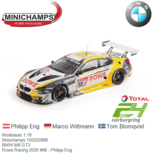 Modelauto 1:18 | Minichamps 155202698 | BMW M6 GT3 | Rowe Racing 2020 #98 - Philipp Eng Modelauto 1:18 | Minichamps 155202698 | BMW M6 GT3 | Rowe Racing 2020 #98 - Philipp Eng