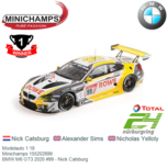 Modelauto 1:18 | Minichamps 155202699 | BMW M6 GT3 2020 #99 - Nick Catsburg Modelauto 1:18 | Minichamps 155202699 | BMW M6 GT3 2020 #99 - Nick Catsburg