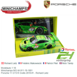 Modelauto 1:18 | Minichamps MG-M-911-19-1801 | Porsche 11 GT3 R Grello 2019 #1 - Richard Lietz Modelauto 1:18 | Minichamps MG-M-911-19-1801 | Porsche 11 GT3 R Grello 2019 #1 - Richard Lietz
