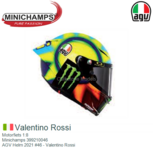 Motorfiets 1:8 | Minichamps 399210046 | AGV Helm 2021 #46 - Valentino Rossi Motorfiets 1:8 | Minichamps 399210046 | AGV Helm 2021 #46 - Valentino Rossi