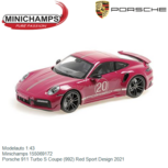 Modelauto 1:43 | Minichamps 155069172 | Porsche 911 Turbo S Coupe (992) Red Sport Design 2021 Modelauto 1:43 | Minichamps 155069172 | Porsche 911 Turbo S Coupe (992) Red Sport Design 2021