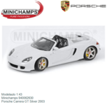 Modelauto 1:43 | Minichamps 940062630 | Porsche Carrera GT Silver 2003 Modelauto 1:43 | Minichamps 940062630 | Porsche Carrera GT Silver 2003