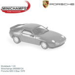 Modelauto 1:43 | Minichamps 940068124 | Porsche 928 S Blue 1979 Modelauto 1:43 | Minichamps 940068124 | Porsche 928 S Blue 1979