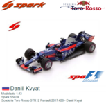 Modelauto 1:43 | Spark S5039 | Scuderia Toro Rosso STR12 Renault 2017 #26 - Daniil Kvyat Modelauto 1:43 | Spark S5039 | Scuderia Toro Rosso STR12 Renault 2017 #26 - Daniil Kvyat