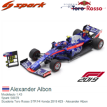 Modelauto 1:43 | Spark S6079 | Scuderia Toro Rosso STR14 Honda 2019 #23 - Alexander Albon Modelauto 1:43 | Spark S6079 | Scuderia Toro Rosso STR14 Honda 2019 #23 - Alexander Albon