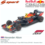 Modelauto 1:43 | Spark S6095 | Aston Martin Red Bull Racing F1 Team RB15 Honda 2019 #23 - Alexander Albon Modelauto 1:43 | Spark S6095 | Aston Martin Red Bull Racing F1 Team RB15 Honda 2019 #23 - Alexander Albon