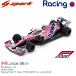 Modelauto 1:43 | Spark S6482 | Racing Point F1 Team RP20 2020 #18 - Lance Stroll Modelauto 1:43 | Spark S6482 | Racing Point F1 Team RP20 2020 #18 - Lance Stroll