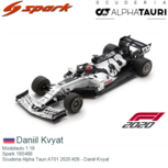 Modelauto 1:18 | Spark 18S488 | Scuderia Alpha Tauri AT01 2020 #26 - Daniil Kvyat Modelauto 1:18 | Spark 18S488 | Scuderia Alpha Tauri AT01 2020 #26 - Daniil Kvyat