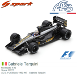 Modelauto 1:43 | Spark S7222 | AGS JH25 Black 1990 #17 - Gabriele Tarquini Modelauto 1:43 | Spark S7222 | AGS JH25 Black 1990 #17 - Gabriele Tarquini