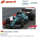 Modelauto 1:18 | Spark 18S760 | AMR Aramco Cognizant F1 Team AMR22 2022 #5 - Sebastian Vettel Modelauto 1:18 | Spark 18S760 | AMR Aramco Cognizant F1 Team AMR22 2022 #5 - Sebastian Vettel