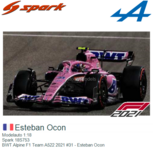 Modelauto 1:18 | Spark 18S753 | BWT Alpine F1 Team A522 2021 #31 - Esteban Ocon Modelauto 1:18 | Spark 18S753 | BWT Alpine F1 Team A522 2021 #31 - Esteban Ocon