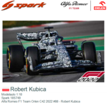Modelauto 1:18 | Spark 18S749 | Alfa Romeo F1 Team Orlen C42 2022 #88 - Robert Kubica Modelauto 1:18 | Spark 18S749 | Alfa Romeo F1 Team Orlen C42 2022 #88 - Robert Kubica