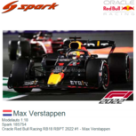Modelauto 1:18 | Spark 18S754 | Oracle Red Bull Racing RB18 RBPT 2022 #1 - Max Verstappen Modelauto 1:18 | Spark 18S754 | Oracle Red Bull Racing RB18 RBPT 2022 #1 - Max Verstappen