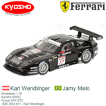 Modelauto 1:18 | Kyosho 8393C | Ferrari 575 GTC | JMB 2004 #17 - Karl Wendlinger Modelauto 1:18 | Kyosho 8393C | Ferrari 575 GTC | JMB 2004 #17 - Karl Wendlinger