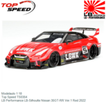 Modelauto 1:18 | Top Speed TS0354 | LB Performance LB-Silhoutte Nissan 35GT-RR Ver.1 Red 2022 Modelauto 1:18 | Top Speed TS0354 | LB Performance LB-Silhoutte Nissan 35GT-RR Ver.1 Red 2022