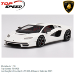 Modelauto 1:18 | Top Speed TS0438 | Lamborghini Countach LPI 800-4 Bianco Siderale 2021 Modelauto 1:18 | Top Speed TS0438 | Lamborghini Countach LPI 800-4 Bianco Siderale 2021