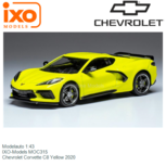 Modelauto 1:43 | IXO-Models MOC315 | Chevrolet Corvette C8 Yellow 2020 Modelauto 1:43 | IXO-Models MOC315 | Chevrolet Corvette C8 Yellow 2020