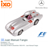 Modelauto 1:43 | IXO-Models GTM122 | Mercedes W196 R Streamline 1955 #18 - Juan Manuel Fangio Modelauto 1:43 | IXO-Models GTM122 | Mercedes W196 R Streamline 1955 #18 - Juan Manuel Fangio