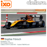 Modelauto 1:43 | IXO-Models GTM151 | Dallara G319 F3 2020 #31 - Sophia Flörsch Modelauto 1:43 | IXO-Models GTM151 | Dallara G319 F3 2020 #31 - Sophia Flörsch