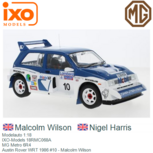 Modelauto 1:18 | IXO-Models 18RMC068A | MG Metro 6R4 | Austin Rover WRT 1986 #10 - Malcolm Wilson Modelauto 1:18 | IXO-Models 18RMC068A | MG Metro 6R4 | Austin Rover WRT 1986 #10 - Malcolm Wilson