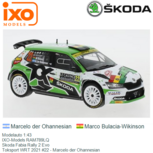 Modelauto 1:43 | IXO-Models RAM789LQ | Skoda Fabia Rally 2 Evo | Toksport WRT 2021 #22 - Marcelo der Ohannesian Modelauto 1:43 | IXO-Models RAM789LQ | Skoda Fabia Rally 2 Evo | Toksport WRT 2021 #22 - Marcelo der Ohannesian