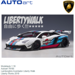 Modelauto 1:18 | Autoart 79185 | Lamborghini Aventador Liberty Walk | Liberty Works 2018 Modelauto 1:18 | Autoart 79185 | Lamborghini Aventador Liberty Walk | Liberty Works 2018