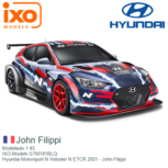 Modelauto 1:43 | IXO-Models GTM161BLQ | Hyundai Motorsport N Veloster N ETCR 2021 - John Filippi Modelauto 1:43 | IXO-Models GTM161BLQ | Hyundai Motorsport N Veloster N ETCR 2021 - John Filippi