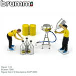 Figuur 1:43 | Brumm F090 | Figure Set of 2 Mechanics AGIP 2003 Figuur 1:43 | Brumm F090 | Figure Set of 2 Mechanics AGIP 2003