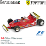 Modelauto 1:43 | Brumm R578B-CH | Ferrari 312 T4 1979 #23 - Gilles Villeneuve Modelauto 1:43 | Brumm R578B-CH | Ferrari 312 T4 1979 #23 - Gilles Villeneuve