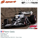 Modelauto 1:43 | Spark S8526 | Alpha Tauri AT03 | Scuderia AlphaTauri 2022 #10 - Pierre Gasly Modelauto 1:43 | Spark S8526 | Alpha Tauri AT03 | Scuderia AlphaTauri 2022 #10 - Pierre Gasly