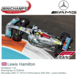 Modelauto 1:43 | Minichamps 417220544 | Mercedes AMG F1 W13 E-Performance 2022 #44 - Lewis Hamilton Modelauto 1:43 | Minichamps 417220544 | Mercedes AMG F1 W13 E-Performance 2022 #44 - Lewis Hamilton