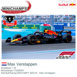 Modelauto 1:18 | Minichamps 110220501 | Red Bull Racing RB18 RBPT 2022 #1 - Max Verstappen Modelauto 1:18 | Minichamps 110220501 | Red Bull Racing RB18 RBPT 2022 #1 - Max Verstappen