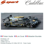 Modelauto 1:43 | Spark 43SE21 | Cadillac Dpi-V.R | Mustang Sampling JDC-Miller 2021 #5 - Tristan Vautier Modelauto 1:43 | Spark 43SE21 | Cadillac Dpi-V.R | Mustang Sampling JDC-Miller 2021 #5 - Tristan Vautier