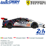 Modelauto 1:43 | Looksmart LSLM2261 | Ferrari 488 GTE Evo | AF Corse 2022 #61 - Louis Prette Modelauto 1:43 | Looksmart LSLM2261 | Ferrari 488 GTE Evo | AF Corse 2022 #61 - Louis Prette