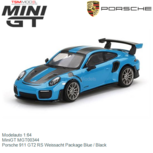 Modelauto 1:64 | MiniGT MGT00344 | Porsche 911 GT2 RS Weissacht Package Blue / Black Modelauto 1:64 | MiniGT MGT00344 | Porsche 911 GT2 RS Weissacht Package Blue / Black
