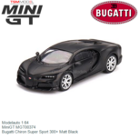 Modelauto 1:64 | MiniGT MGT00374 | Bugatti Chiron Super Sport 300+ Matt Black Modelauto 1:64 | MiniGT MGT00374 | Bugatti Chiron Super Sport 300+ Matt Black