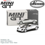 Modelauto 1:64 | MiniGT MGT00305-L | Pagani Zonda F Silver / Black Modelauto 1:64 | MiniGT MGT00305-L | Pagani Zonda F Silver / Black