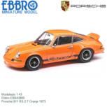 Modelauto 1:43 | Ebbro EBB43885 | Porsche 911 RS 2.7 Oranje 1973 Modelauto 1:43 | Ebbro EBB43885 | Porsche 911 RS 2.7 Oranje 1973