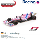 Modelauto 1:18 | Minichamps 110200527 | BWT Racing Point RP20 2020 #27 - Nico Hulkenberg Modelauto 1:18 | Minichamps 110200527 | BWT Racing Point RP20 2020 #27 - Nico Hulkenberg