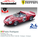 Modelauto 1:18 | Tecnomodel TM18-129E | Scuderia Ferrari Dino 268 SP 1962 #92 - Ricardo Rodriguez Modelauto 1:18 | Tecnomodel TM18-129E | Scuderia Ferrari Dino 268 SP 1962 #92 - Ricardo Rodriguez
