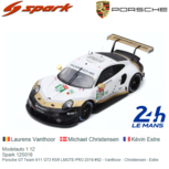 Modelauto 1:12 | Spark 12S018 | Porsche 911 GT3 RSR LMGTE-PRO | Porsche GT Team 2019 #92 France / Le Mans 24 Hours Modelauto 1:12 | Spark 12S018 | Porsche 911 GT3 RSR LMGTE-PRO | Porsche GT Team 2019 #92 France / Le Mans 24 Hours