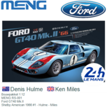 Bouwpakket 1:12 | MENG RS-001 | Ford GT40 Mk.II | Shelby American 1966 #1 France / Le Mans 24 Hours Bouwpakket 1:12 | MENG RS-001 | Ford GT40 Mk.II | Shelby American 1966 #1 France / Le Mans 24 Hours