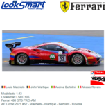 Modelauto 1:43 | Looksmart LSRC105 | Ferrari 488 GT3 PRO-AM | AF Corse 2021 #52 Belgium / Spa-Francorchamps / 24 Hours Modelauto 1:43 | Looksmart LSRC105 | Ferrari 488 GT3 PRO-AM | AF Corse 2021 #52 Belgium / Spa-Francorchamps / 24 Hours